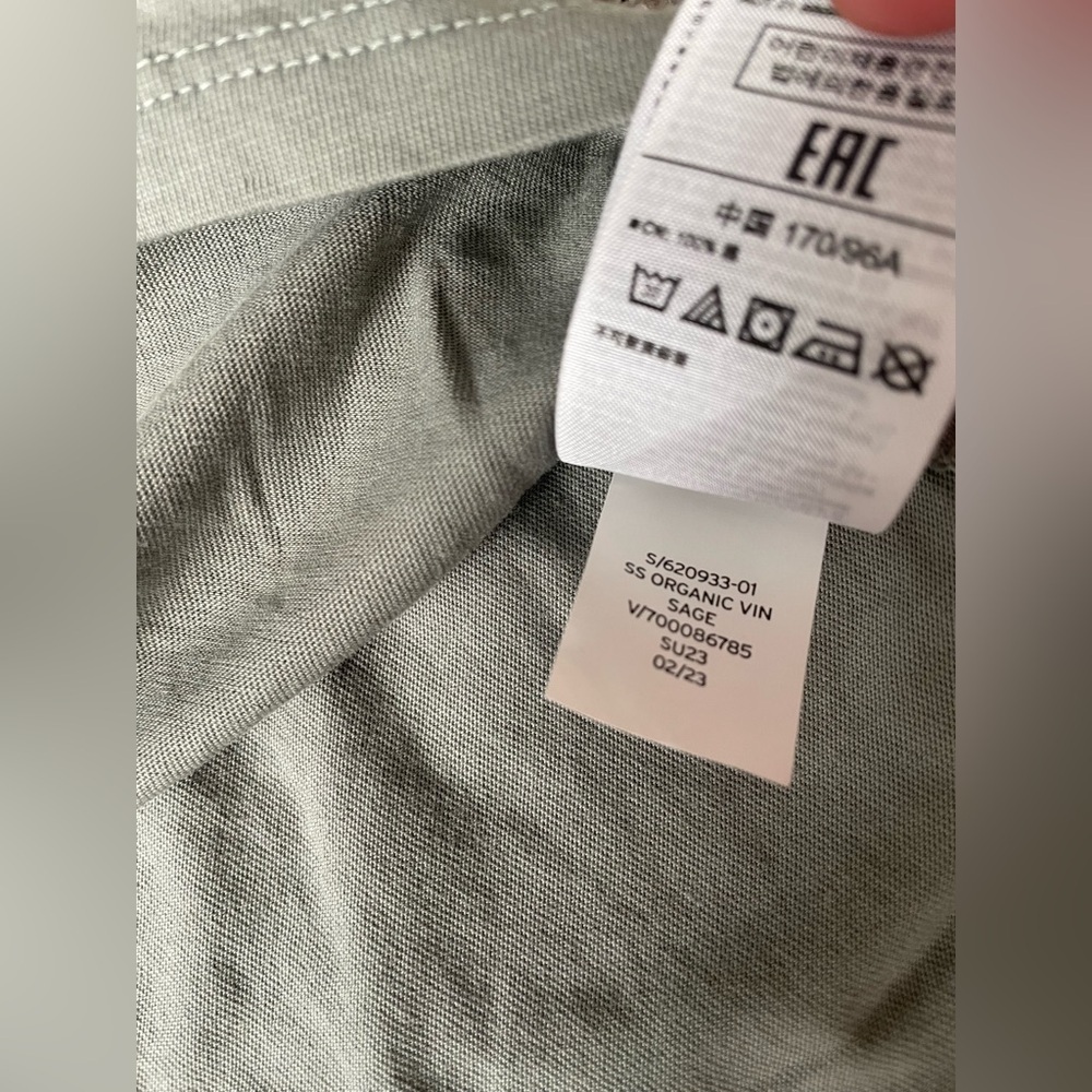 GAP Sage Green Tie-Front Tee - Picture 9 of 11